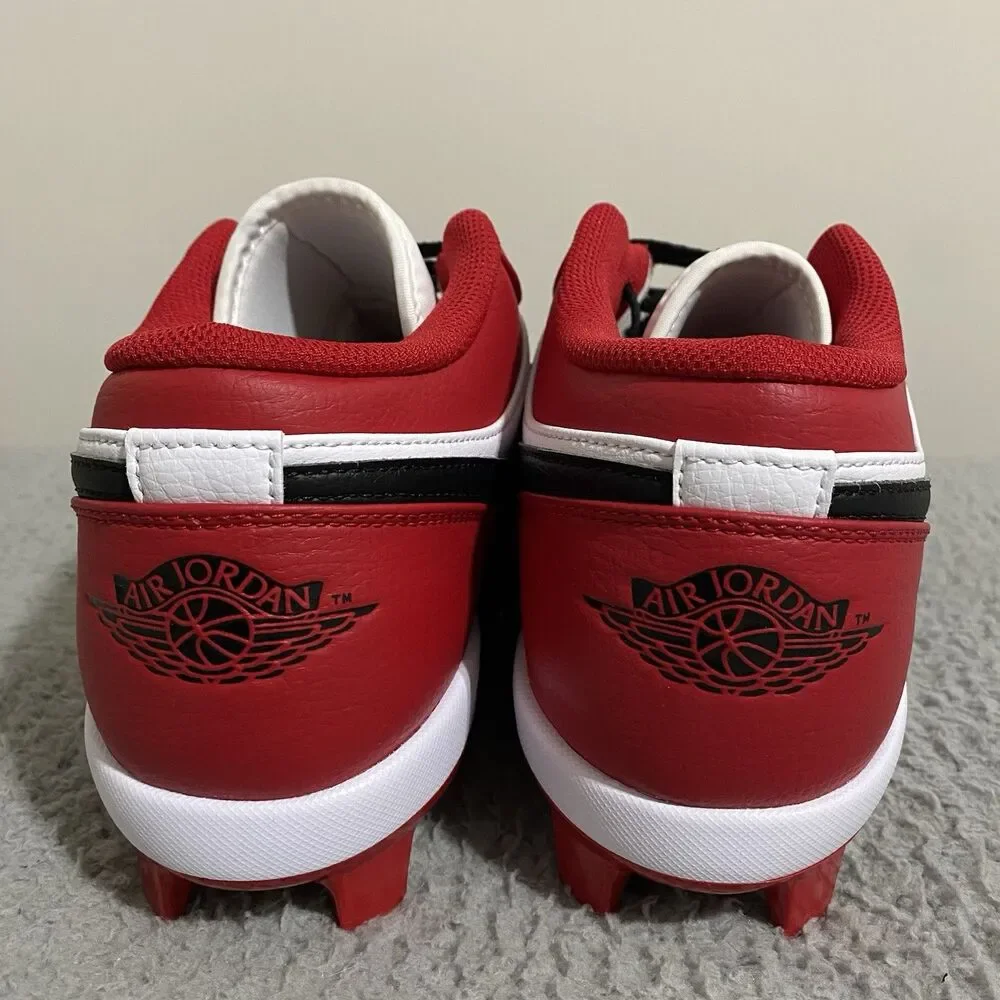 Nike Air Jordan 1 Retro MCS Low Chicago Baseball Cleats Mens 12.5 Red CJ8524-611